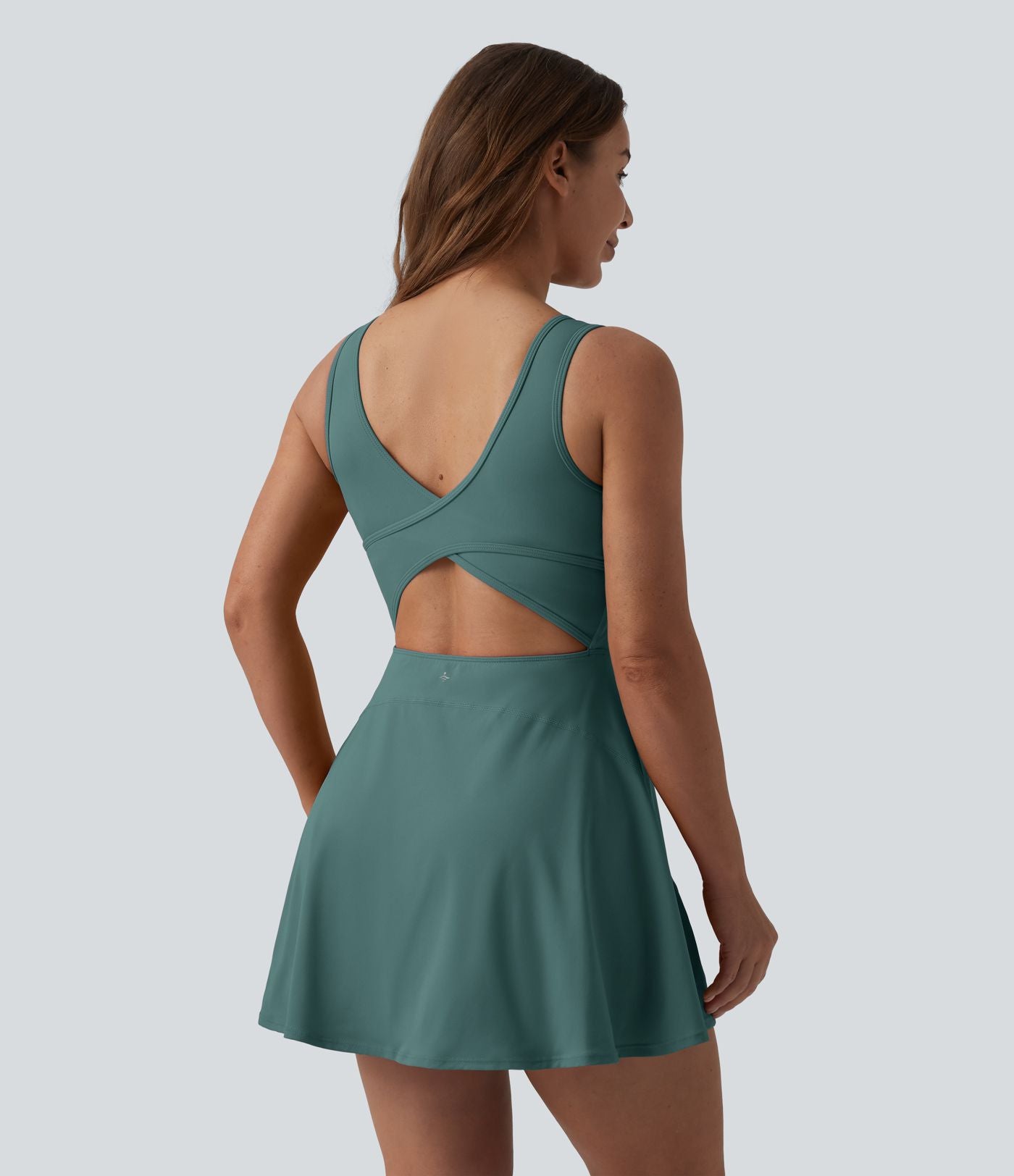 Robe de sport mini 2-en-1 SoftlyZero™ Airy col U poches effet frais InstantCool danse bonnets E-G, accès facile Easy Peasy