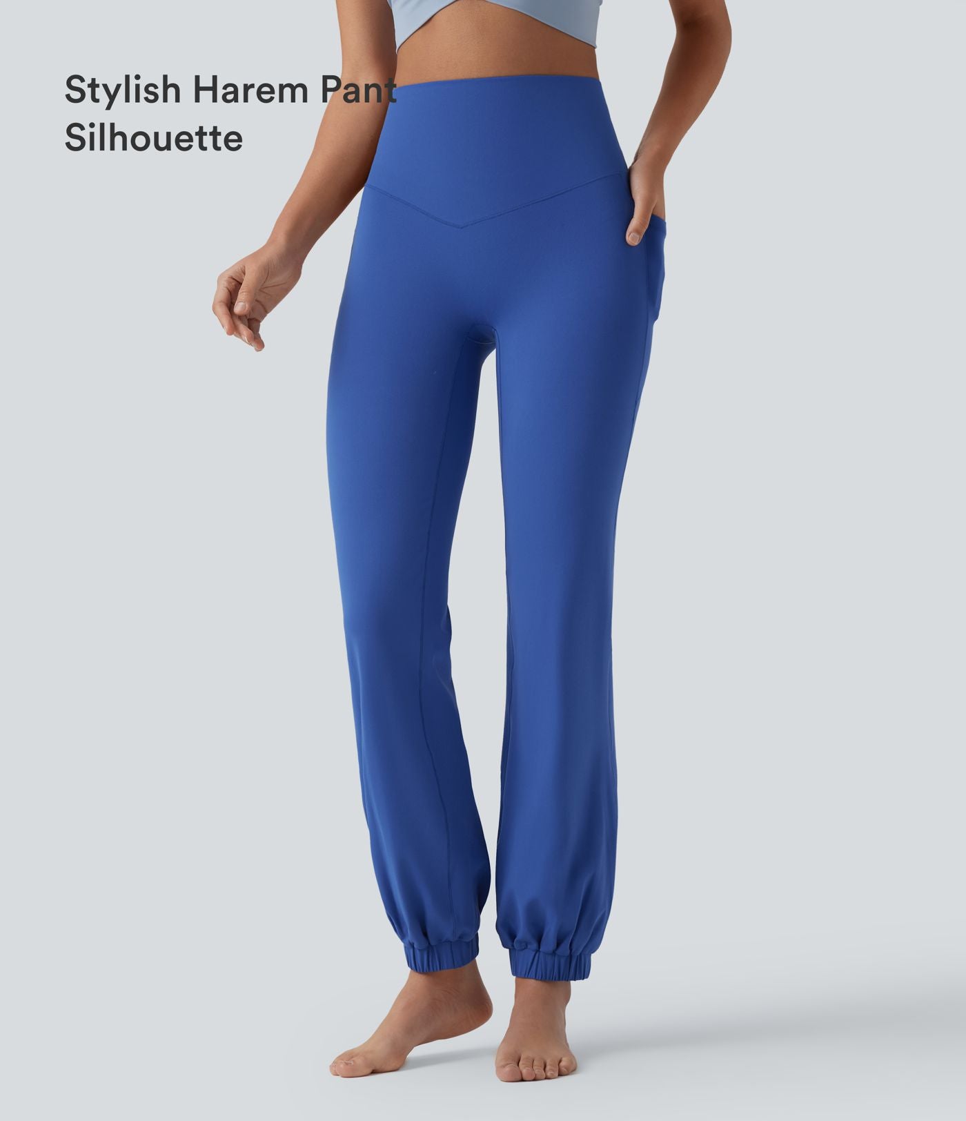 Jogging ballon danse SoftlyZero™ taille haute gainant avec poches