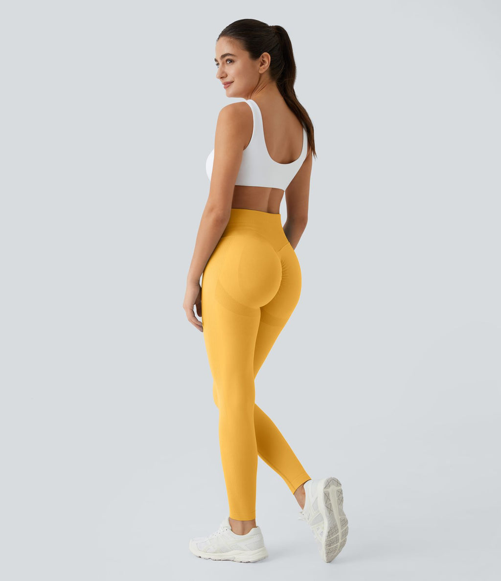 Legging push-up taille haute froncé sans couture OneForm Seamless Flow
