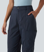 Jogging cargo casual taille mi-haute avec poches