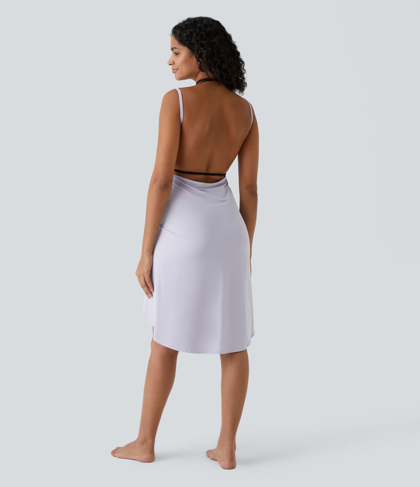 Robe de Plage Fines bretelles croisée dos nu effet portefeuille effet frais InstantCool