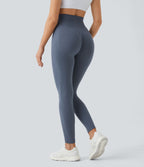Legging taille haute froncé uni sans couture OneForm Seamless Flow