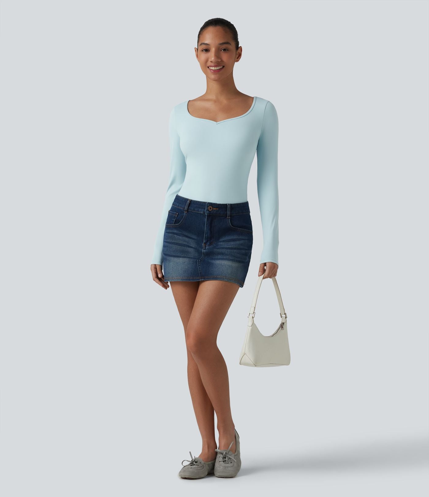 Body moulant manches longues