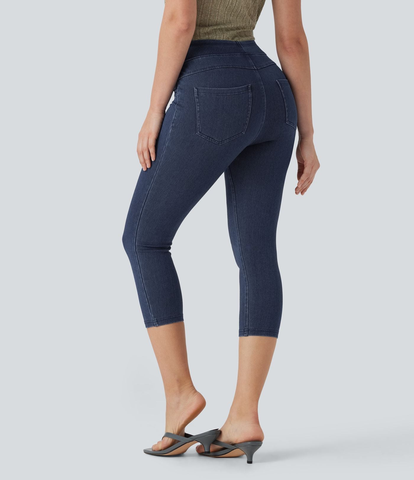 Halara Flex™ Jegging Capri Taille Haute Extensible Poche Latérale Arrière