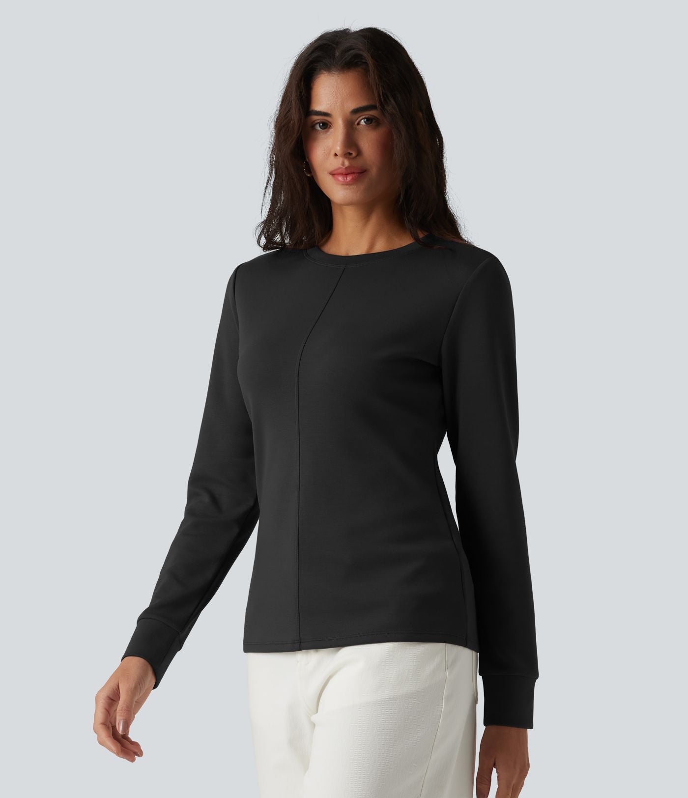 Sweat-shirt décontracté SpacerTek™ col rond manches longues