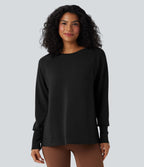 Sweat-shirt décontracté SpacerTek™ col rond et manches longues
