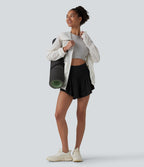 Short de yoga 2-en-1 SoftlyZero™ Airy effet frais InstantCool taille haute 7,5 cm avec poches