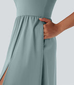 Robe caraco décontractée SoftlyZero™ Airy dos nageur effet frais InstantCool avec poches, bonnets E-G