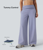 Pantalon danse large gainant taille basse froncé DayStretch avec poches