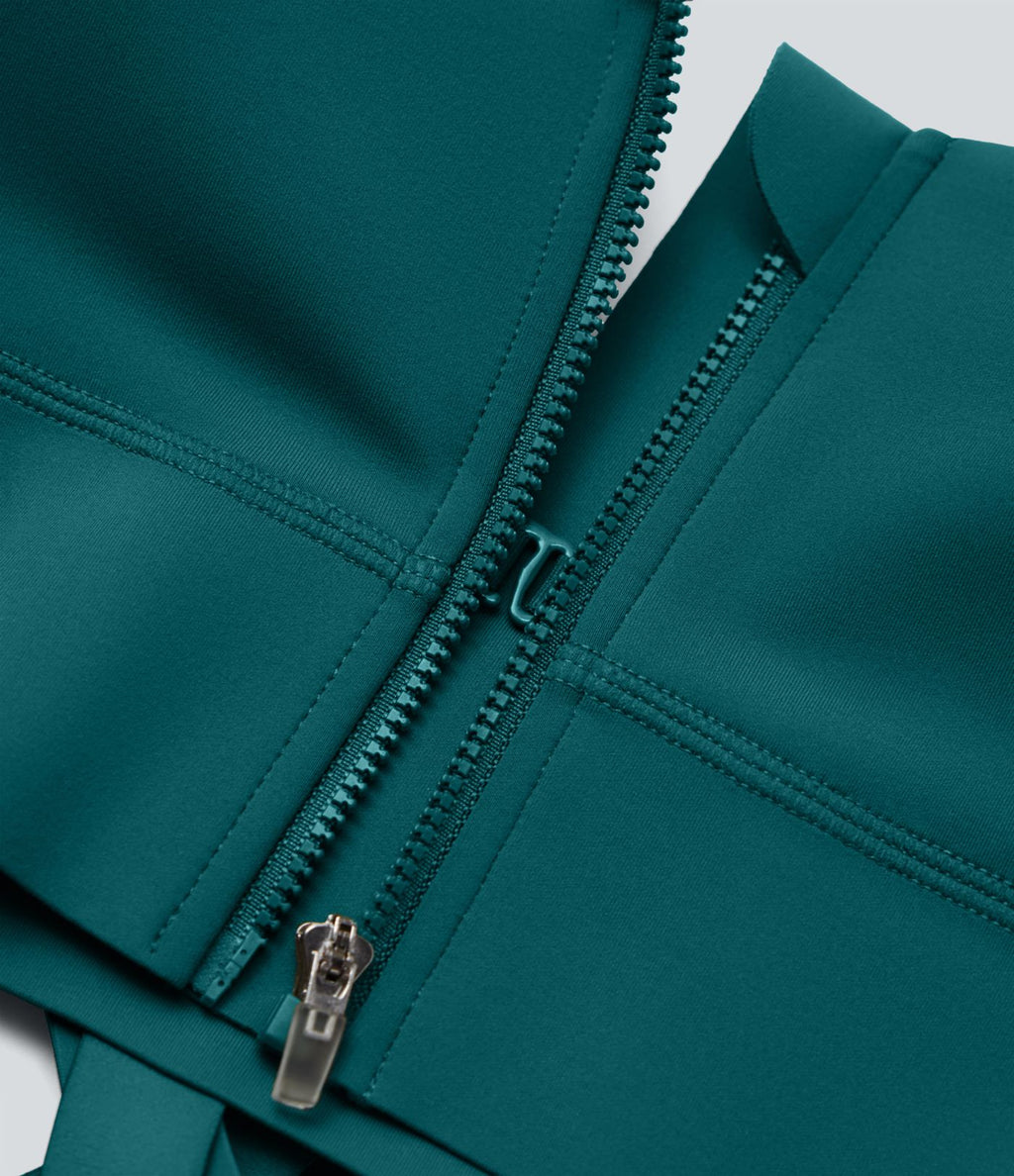 Brassière de sport course SpeedWave™ soutien intermédiaire push-up zip boucle réglable séchage rapide bonnets A-C
