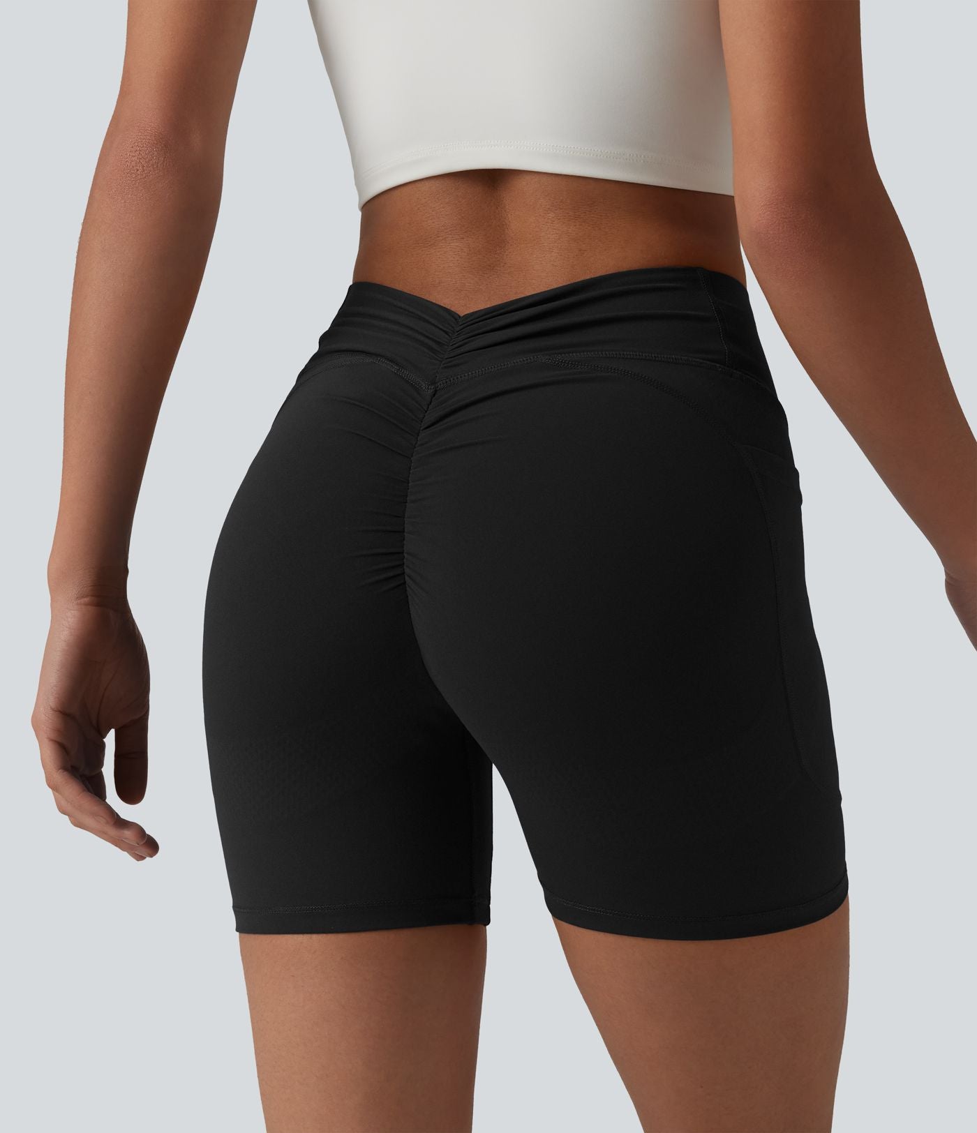 Halara UltraSculpt™ Cycliste de sport taille haute ventre plat push-up 12,5 cm avec poches