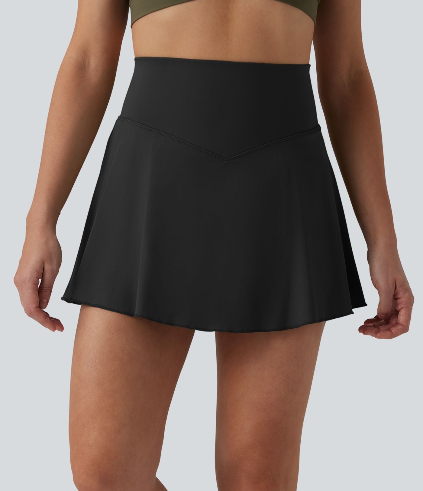 Jupe-short de tennis mini SoftlyZero™ Airy 2-en-1 gainante taille haute effet frais InstantCool avec poches, protection solaire UPF50+