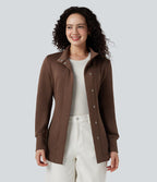 Manteau SpacerTek™ col montant, manches longues, ceinturé, avec poches