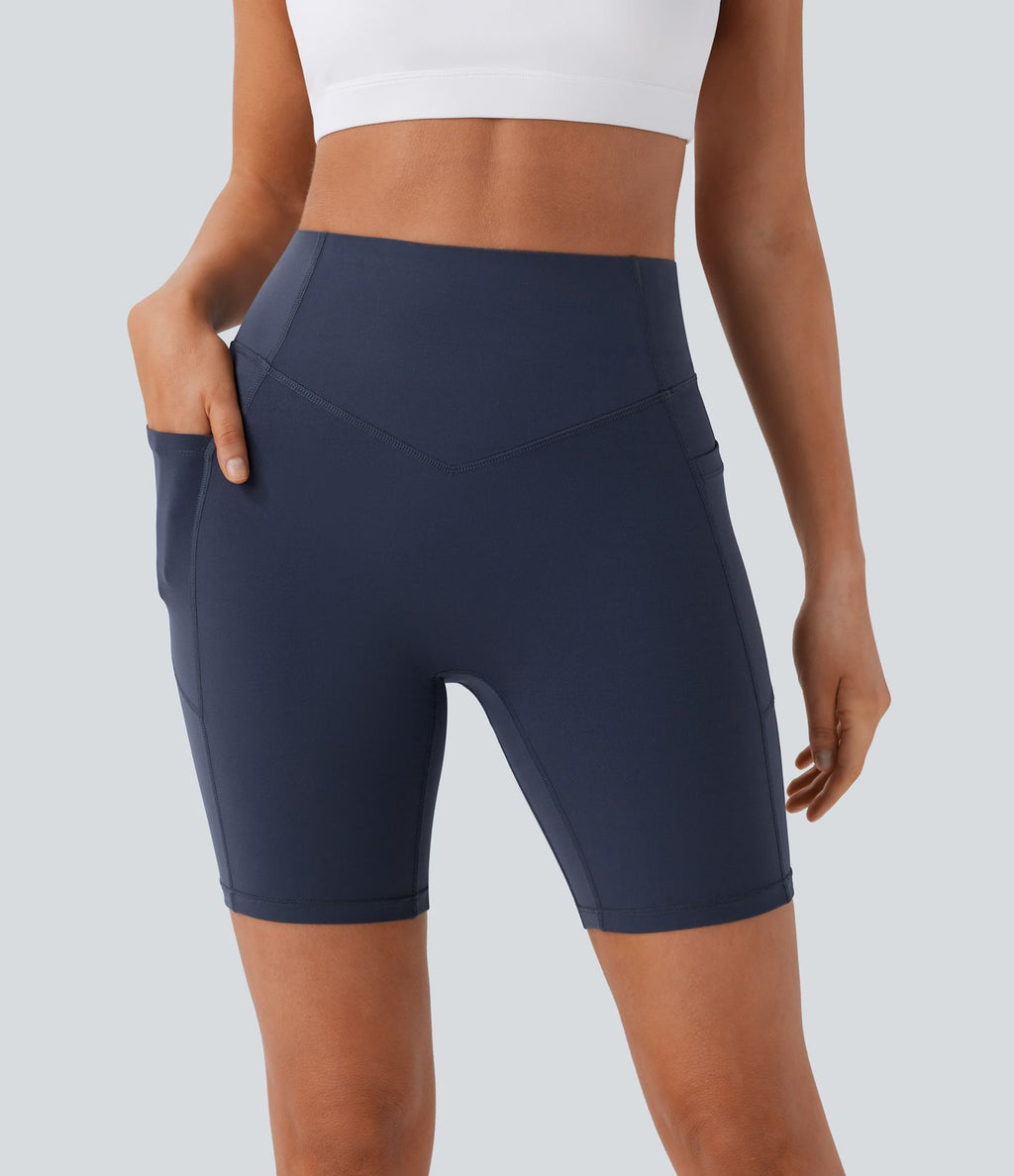 Legging de yoga gainant taille haute chiné à séchage rapide avec poches Halara UltraSculpt™