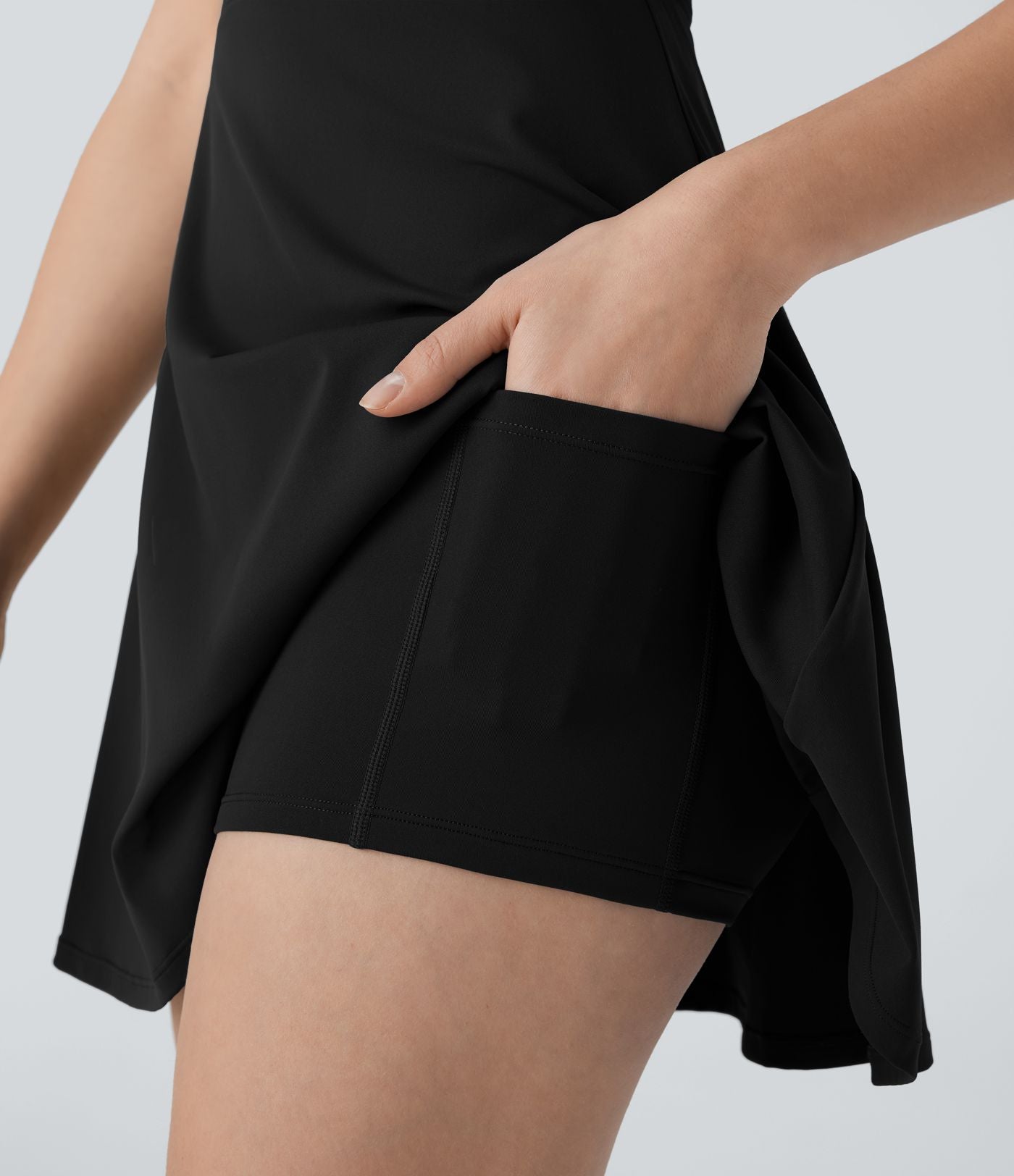 Softlyzero™ Airy Robe de yoga dos nu avec torsade effet fraîcheur et short intégré - Version Easy Peasy
