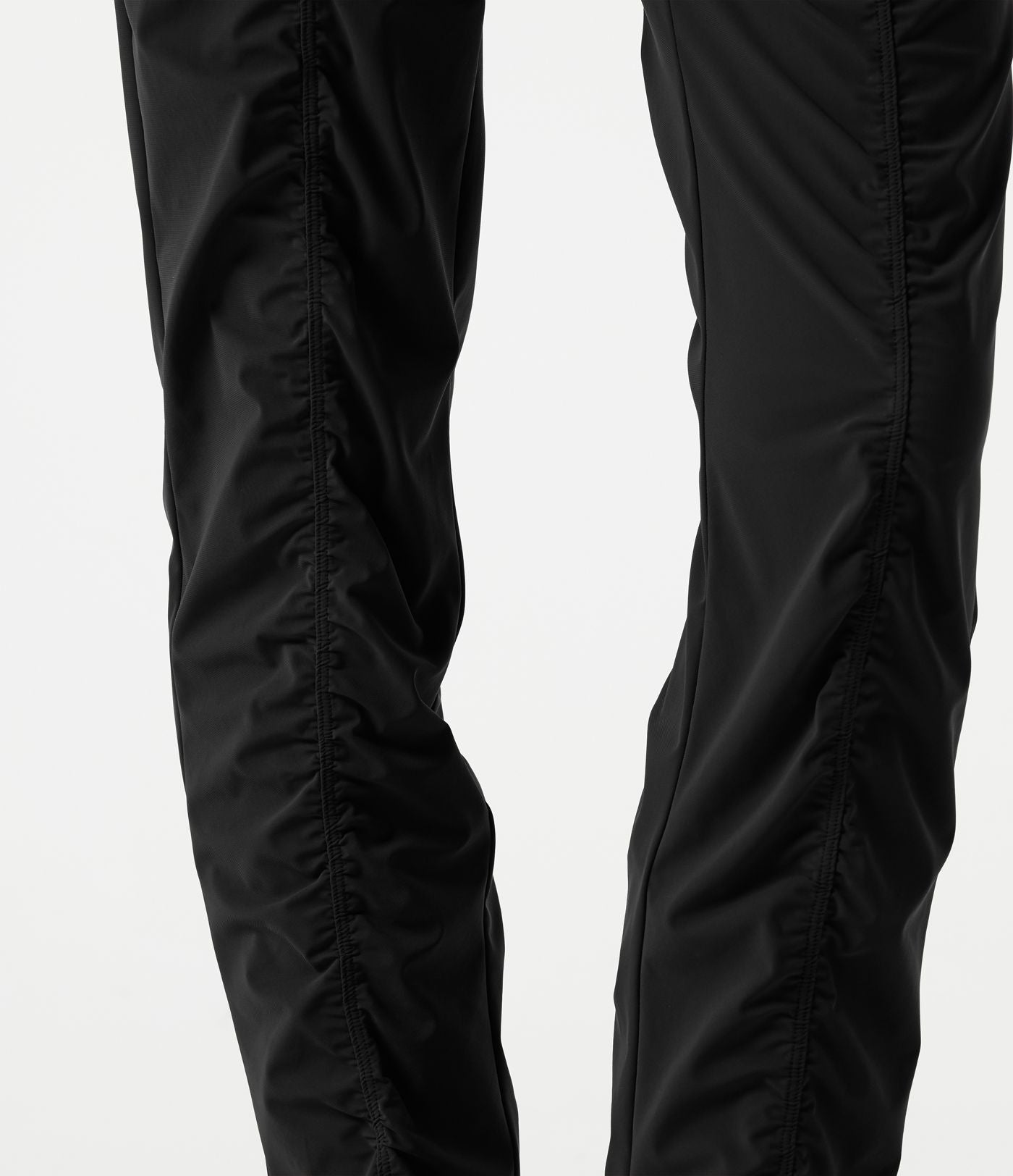 Pantalon slim de running taille haute à séchage rapide avec fronces et poches