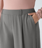 Pantalon de travail grande taille coupe droite taille haute Halara Flex™ DayStretch avec poches