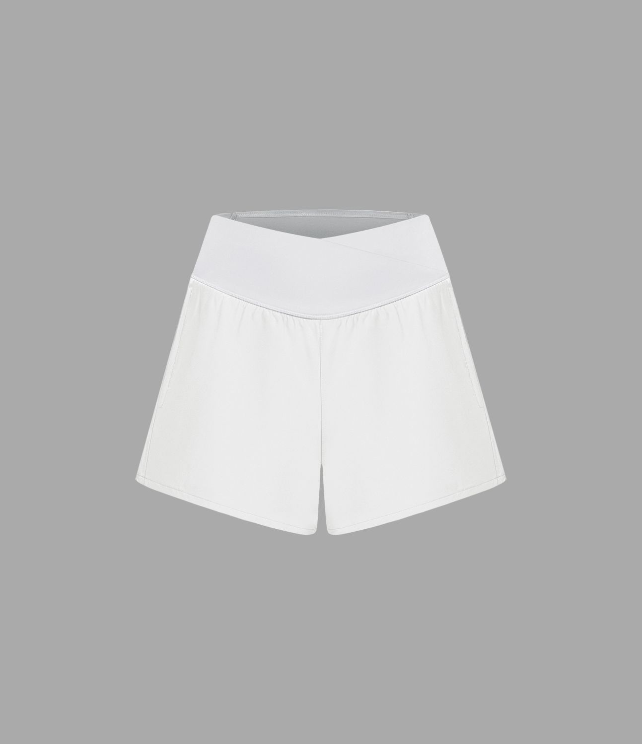 Breezeful™ Shorts 10cm Yoga Séchage Rapide 2 en 1 Taille Haute Poches Latérales Croisées