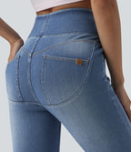 Jean skinny 7/8 casual taille haute Halara Flex™ avec poches