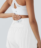 Short de yoga 2-en-1 SoftlyZero™ Airy taille très haute effet frais InstantCool 12,5 cm avec poches