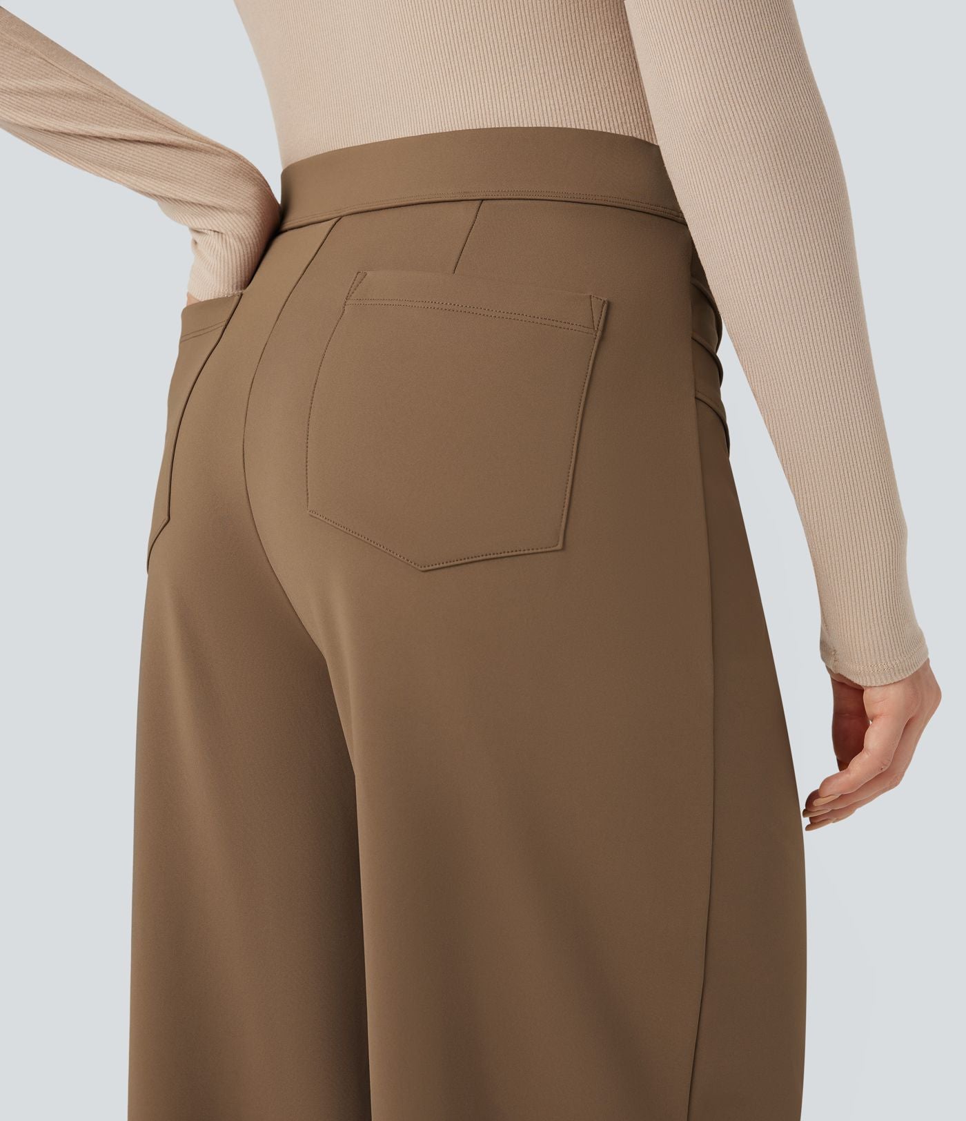 Pantalon tailleur ample taille haute Halara Flex™ DayStretch avec poches