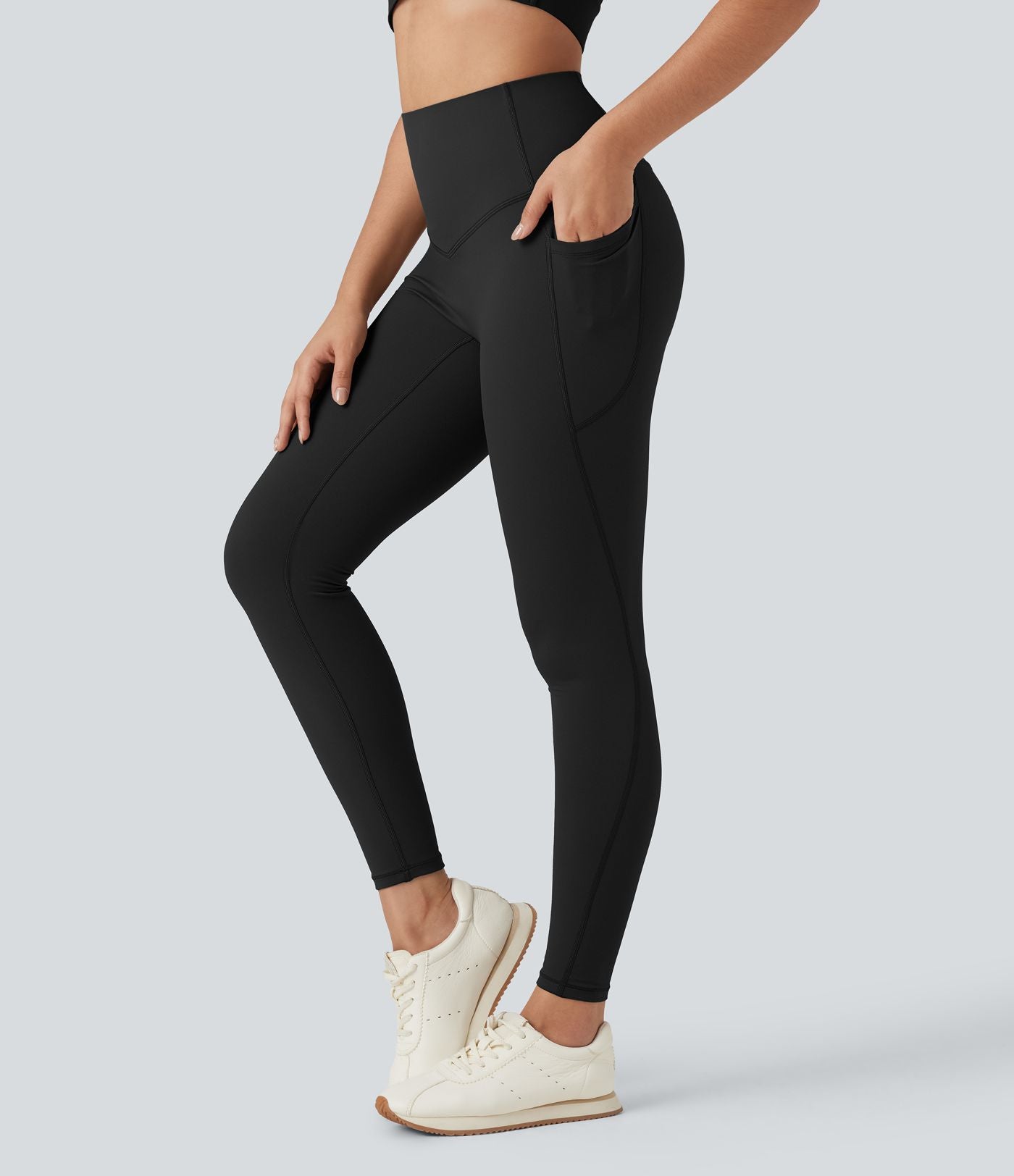 Legging yoga polaire thermique  gainant taille haute Halara UltraSculpt™ Heat avec poches