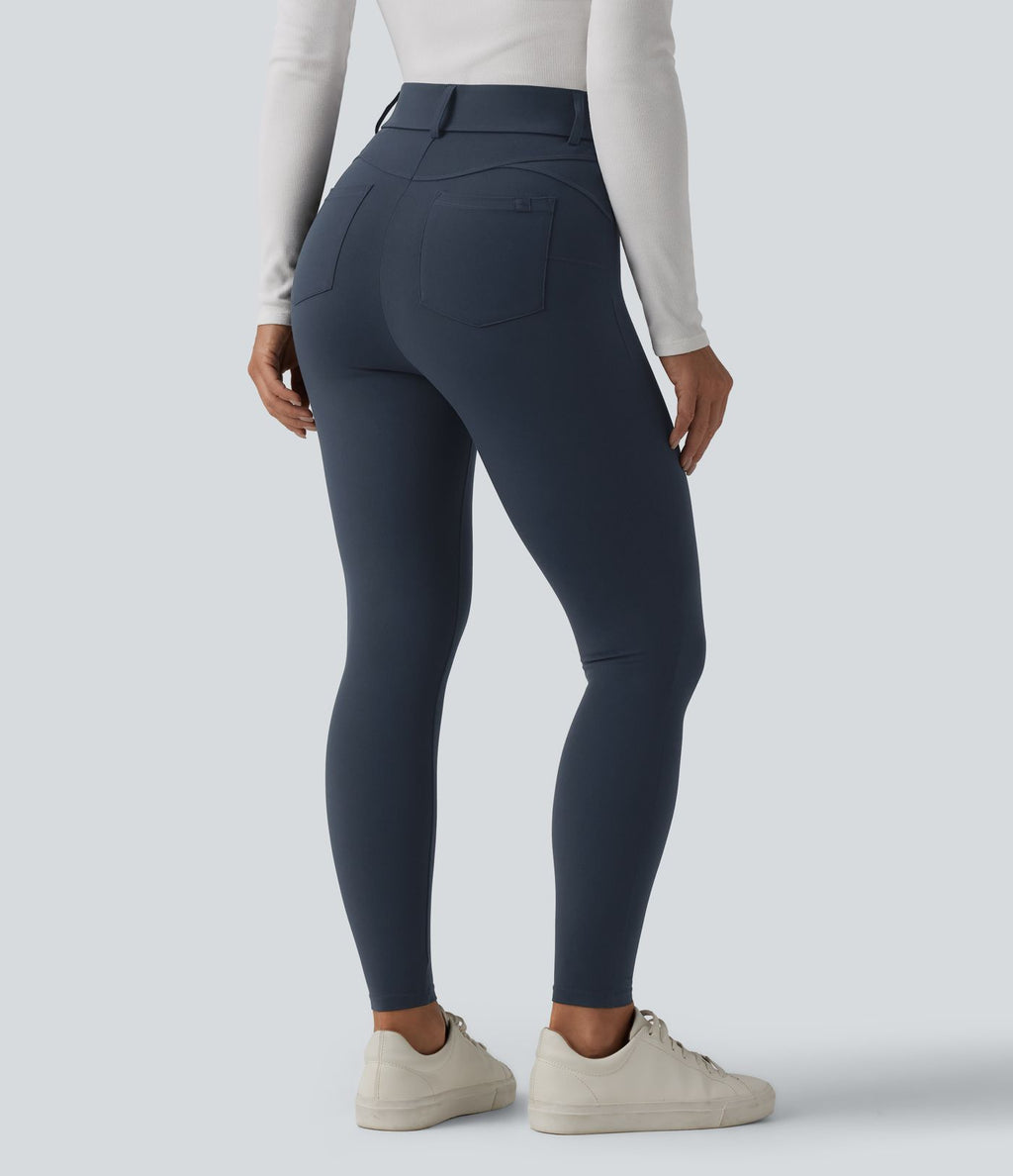 Legging décontracté 7/8 Halara UltraSculpt™ taille haute avec poches