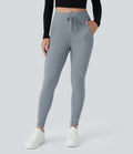 Jogging taille haute Softlyzero™ Plush avec cordon de serrage et poches latérales