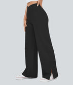 Pantalon yoga large croisé avec ourlet et poches DayStretch - Smile