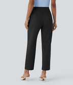 Pantalon de travail fuselé longueur cheville taille haute Halara Flex™ DayStretch avec poches