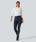 Pantalon cargo DayStretch taille haute galbant effet liftant fessiers avec poches