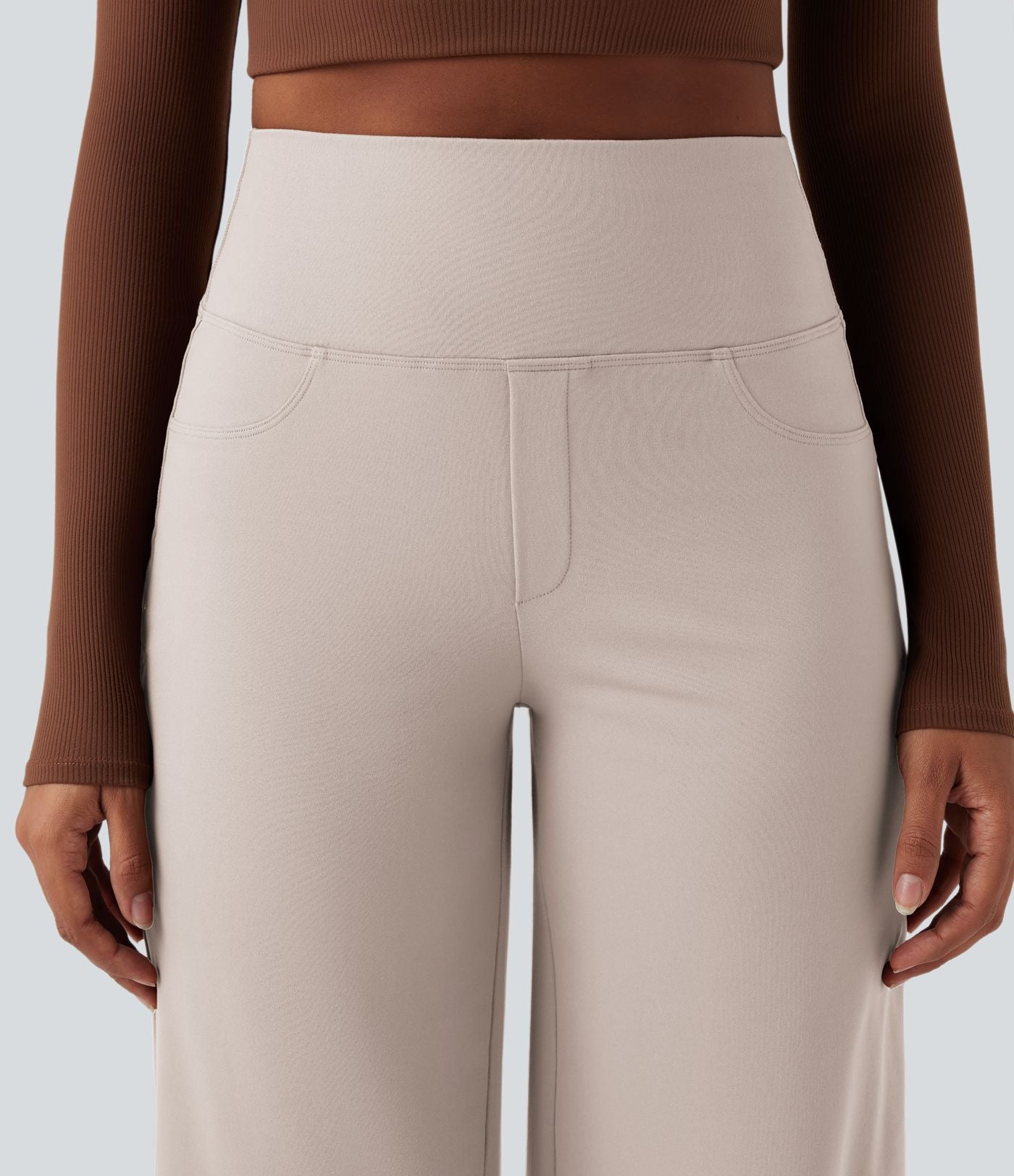 Pantalon yoga large gainant taille haute DayStretch avec poches