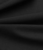 Pantalon tailleur anti-froissement aspect lin taille haute jambe large avec poches