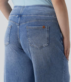 Halara Flex™ Jean large décontracté grande taille taille mi-haute en lyocell lavé avec poches