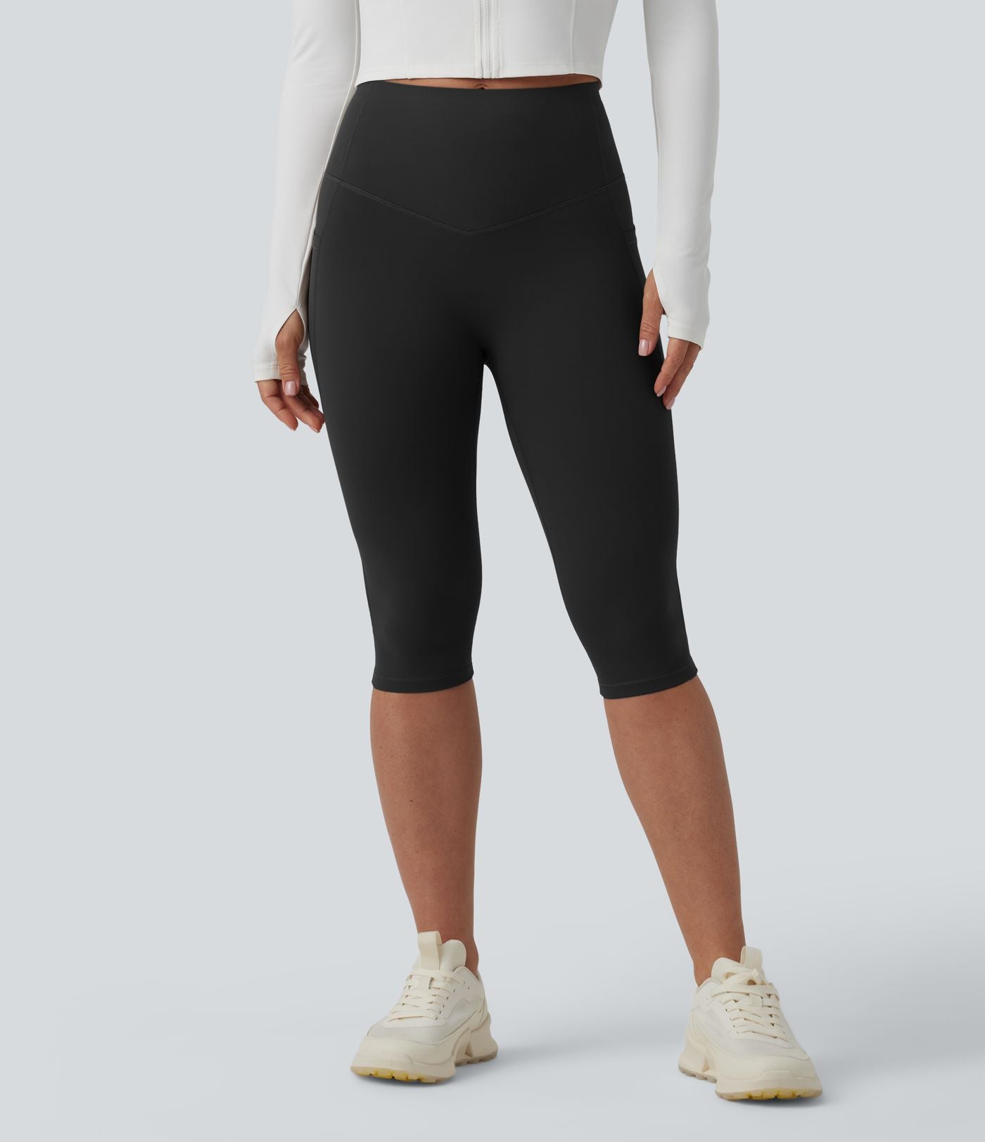 Legging sculptant d'entraînement corsaire Halara UltraSculpt™ taille haute galbant gainant avec poches