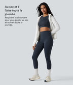 Legging running polaire thermique gainant croisé dos taille haute Halara UltraSculpt™ Heat avec poches