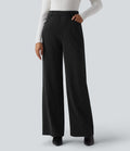 Pantalon de travail Halara Flex™ large taille haute à rayures et effet frais InstantCool avec poches