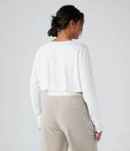 T-shirt col Henley manches longues