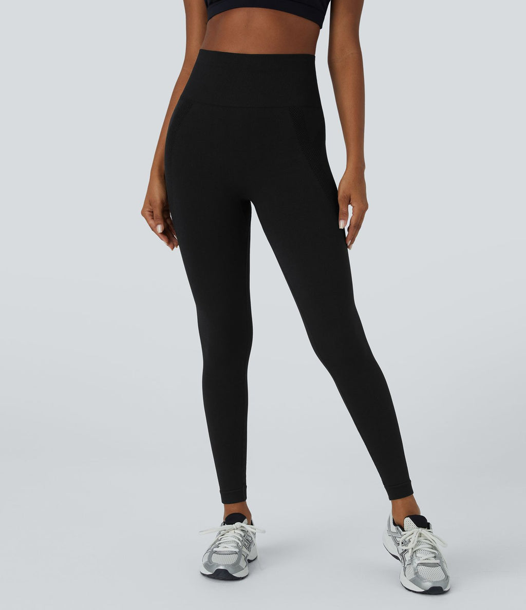 Legging yoga 7/8 taille haute froncé sans couture OneForm Seamless Flow