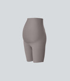 Short cycliste de yoga de maternité Softlyzero™ à taille super haute 17,5 cm-UPF50+