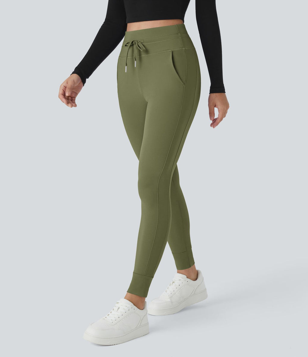 Jogging taille haute Softlyzero™ Plush avec cordon de serrage et poches latérales