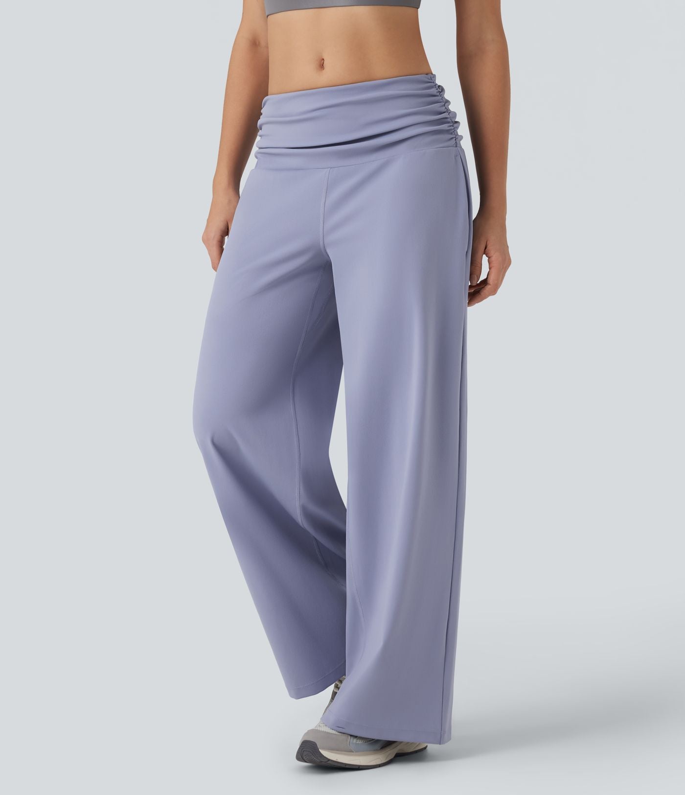 Pantalon danse large gainant taille basse froncé DayStretch avec poches