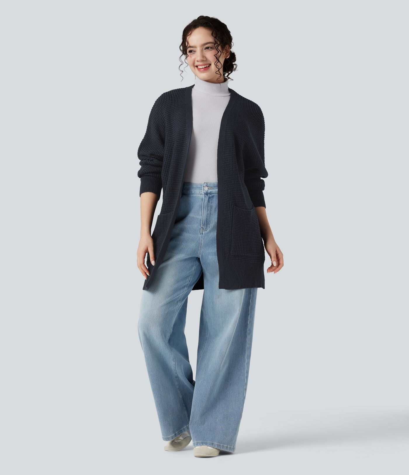 Cardigan manches longues avec poches