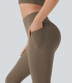Legging 7/8 corsaire d'entraînement gainant galbant taille haute avec effet scrunch et poches Halara UltraSculpt™