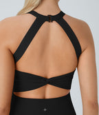 Robe de sport dos nu torsadée A-C