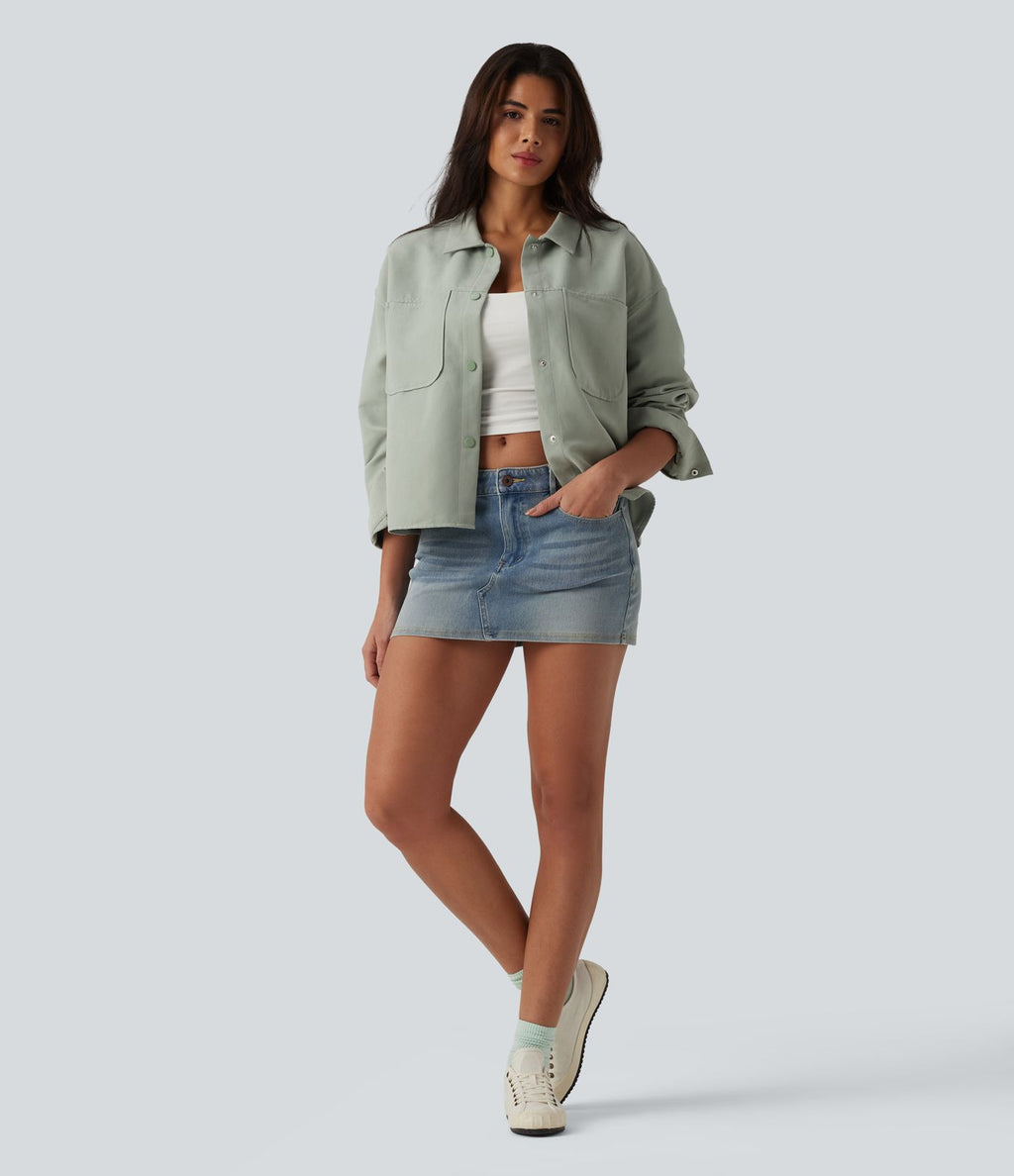 Veste décontractée manches longues avec poches