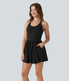 Combi-short 2-en-1 avec coussinets et poches - Édition Easy Peasy