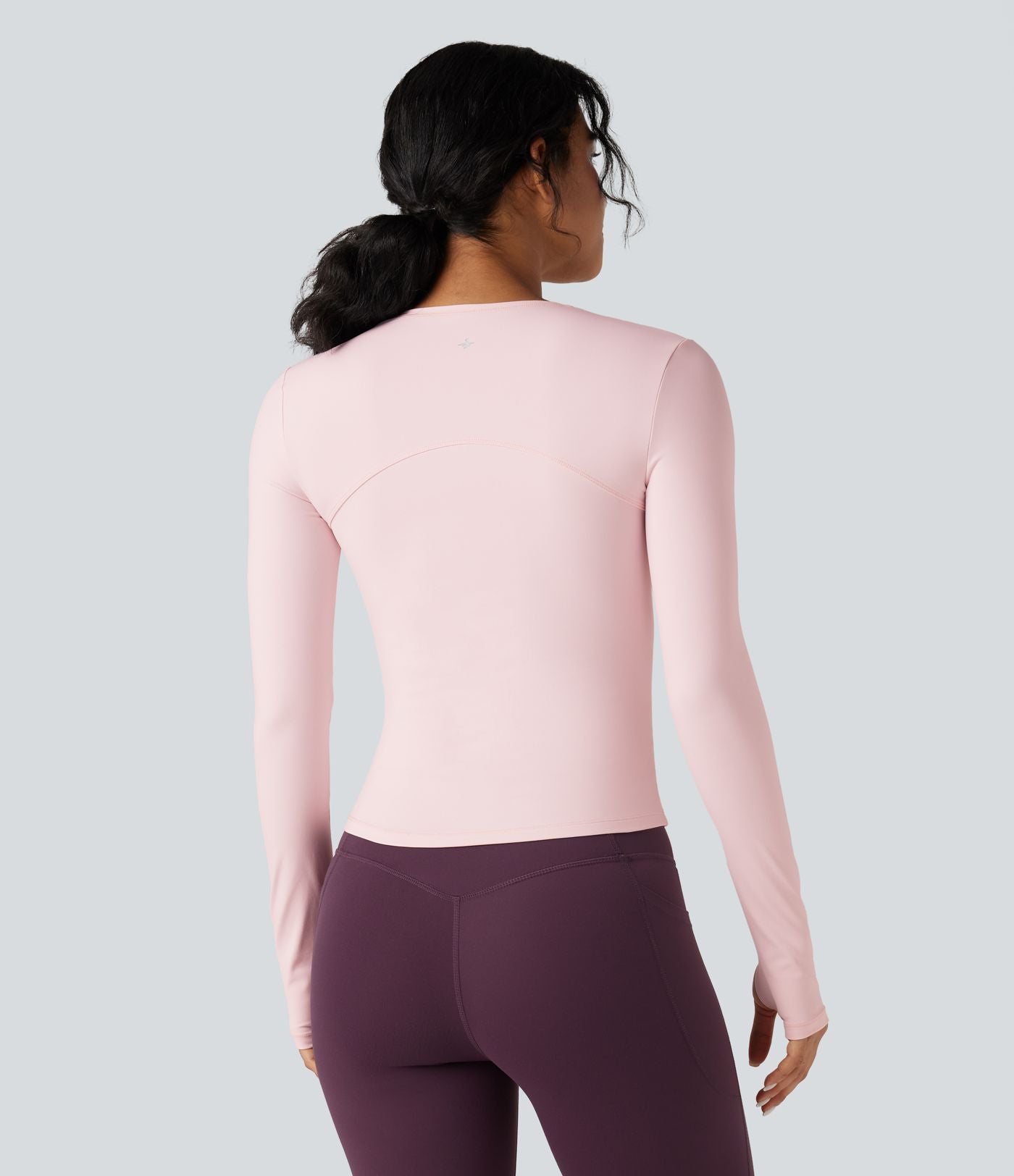 Top de sport yoga SoftlyZero™ Plush manches longues avec trous pouces