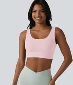 Brassière de sport Halara UltraSculpt™ maintien moyen dos nu avec boucle ajustable et brassière intégrée