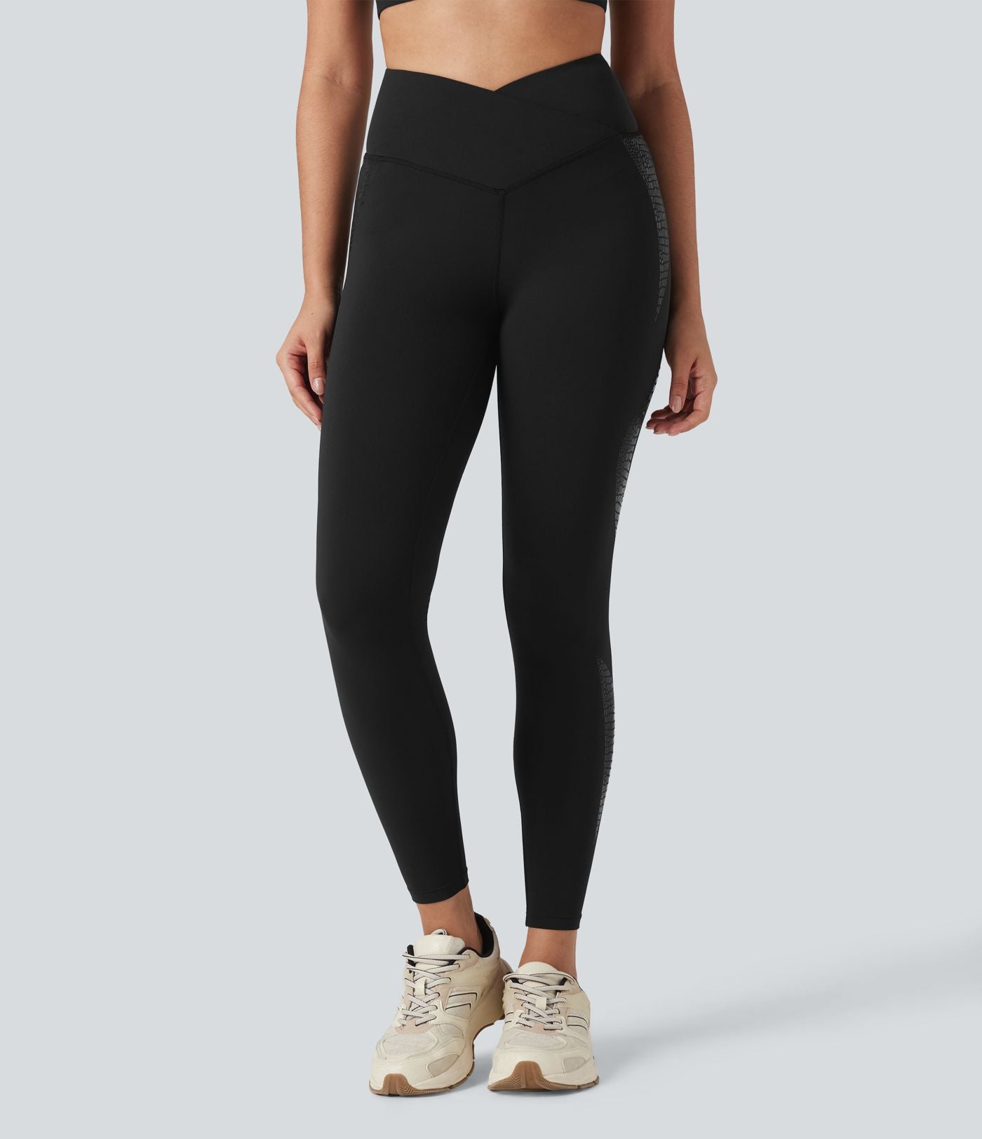 Legging yoga SoftlyZero™ 7/8 skinny taille haute croisée avec poches - UPF50+